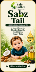 Sabz Tail by Safe Suthra , Baby Message Oil , 120ml