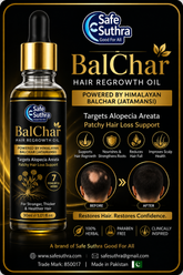 Balchar (Alopecia Areata) Hair Regrowth Oil by Safe Suthra 30ml